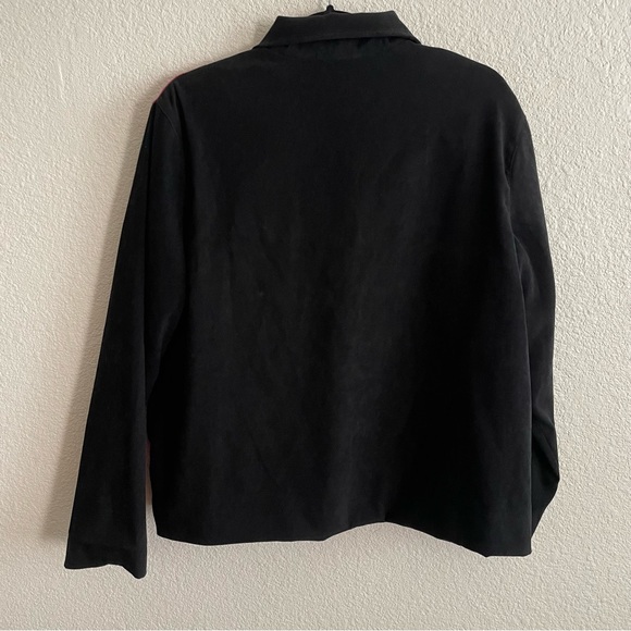 Vintage Koret Black Patchwork Embroidered Collared Retro Jacket Blazer - Picture 4 of 7